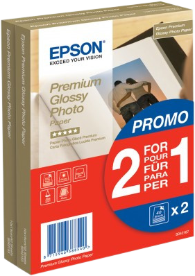 Aanbieding Epson Premium Glossy Fotopapier 80 vel (10 centimeter x 15 centimeter) - ean 8715946388540 - PConlinekopen.nl