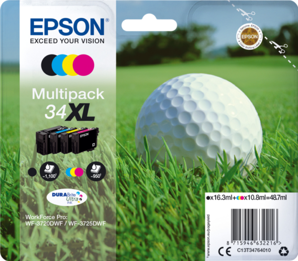 Aanbieding Epson 34XL Cartridges Combo Pack - ean 8715946632216 - PConlinekopen.nl