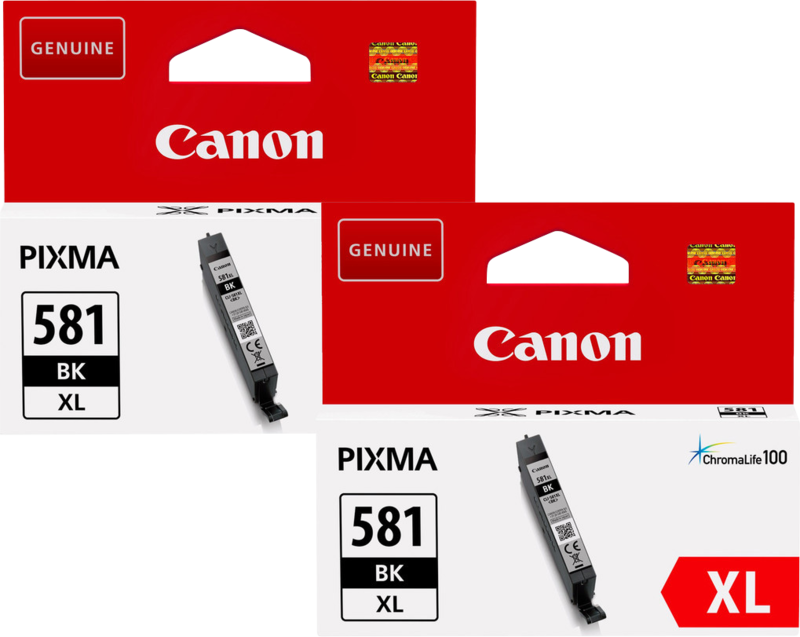 Aanbieding Canon CLI-581XL Cartridges Zwart Duo Pack - ean 9506171258789 - PConlinekopen.nl