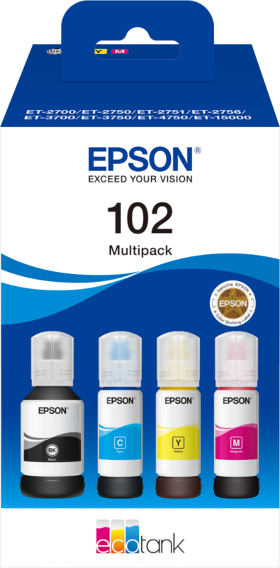 Aanbieding Epson 102 Inktflesjes Combo Pack Kleur - ean 8715946684895 - PConlinekopen.nl