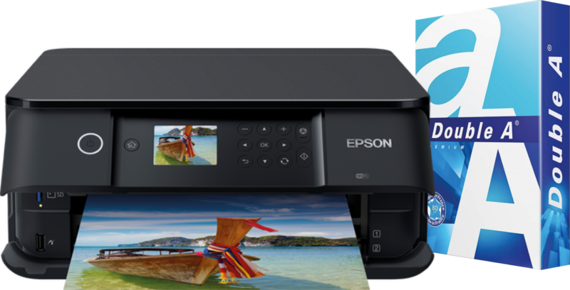 Aanbieding Epson Expression Premium XP-6100 + 500 vellen A4 papier - ean 6095604380348 - PConlinekopen.nl