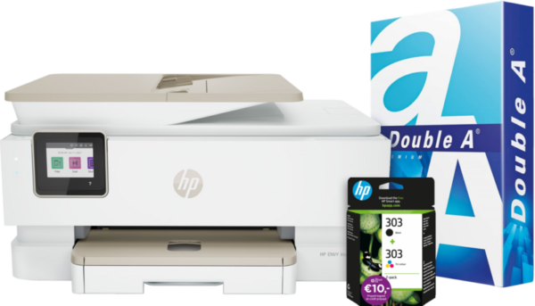 Aanbieding HP ENVY Inspire 7920e + 1 set extra inkt + 500 vellen A4 papier - ean 6095609250233 - PConlinekopen.nl